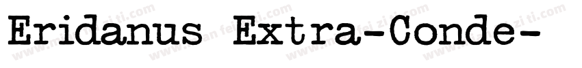 Eridanus Extra-Conde字体转换